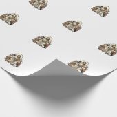 Jesus en Katten Vintage Cadeaupapier (Hoek)