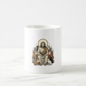 Jesus en Katten Vintage Koffiemok (Center)