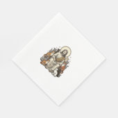 Jesus en Katten Vintage Servet (Hoek)