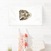 Jesus en Katten Vintage Spandoek (Insitu)