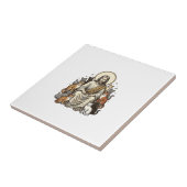 Jesus en Katten Vintage Tegeltje (Zijkant)