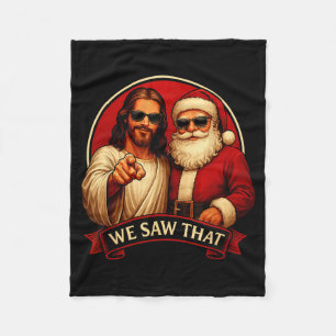 Jesus En Kerstman We Zagen Die Grappige Meme Fleece Deken
