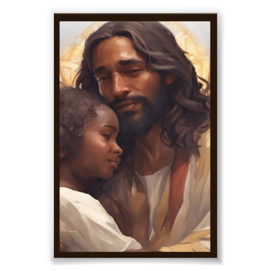 Jesus en Kind kunst Foto Afdruk (Voorkant)