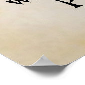 jesus en kruis met geschrift poster (Hoek)