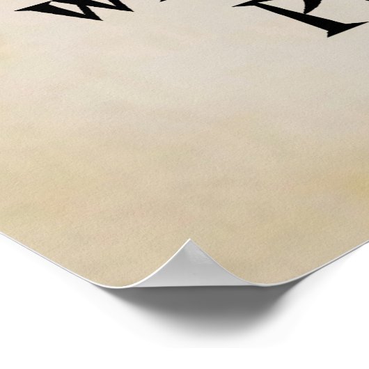 jesus en kruis met geschrift poster (Hoek)