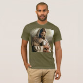 JESUS EN LAM CHRISTELIJK T-SHIRT (Voorkant volledig)