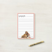 Jesus en Leeuw Gebedsruimte Gebed Post-it® Notes (Op bureau)