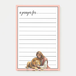 Jesus en Leeuw Gebedsruimte Gebed Post-it® Notes