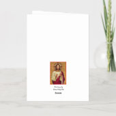 Jesus en Maria wenskaart Folie Wenskaart (Achterkant)