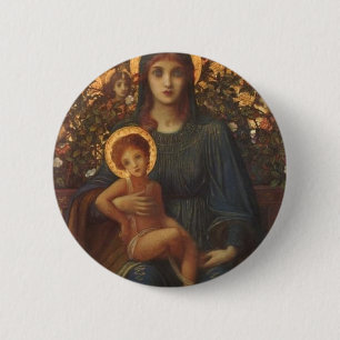 JESUS EN MARY RONDE BUTTON 5,7 CM