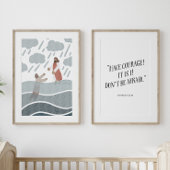 Jesus en Peter set van 2 kinderkamer poster