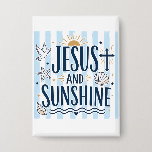 Jesus en Sunshine-knop  Button (Voorkant)