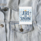 Jesus en Sunshine-knop  Button (Insitu)