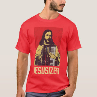 Jesus en Synthesizerechno T-shirt