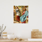 jesus en vrouwen in het well - poster (Keuken)
