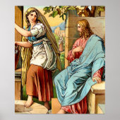 jesus en vrouwen in het well - poster (Voorkant)