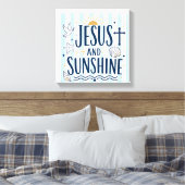 Jesus en Zonneschijn Canvas Afdruk (Insitu (Slaapkamer))