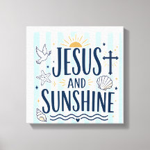 Jesus en Zonneschijn Canvas