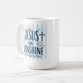 Jesus en Zonneschijn Koffiemok (Voorkant links)