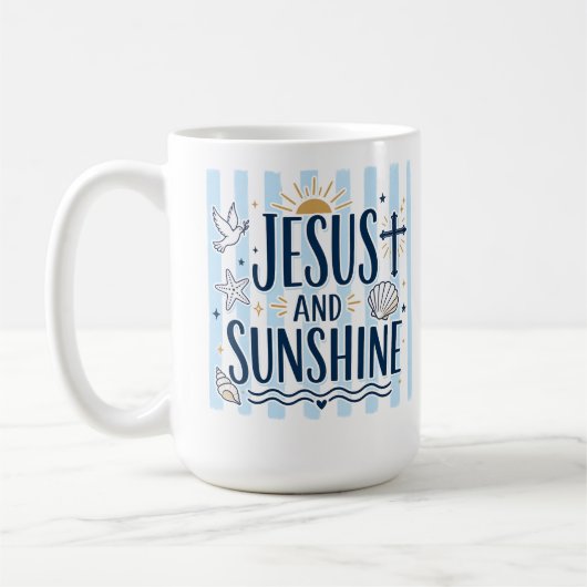 Jesus en Zonneschijn Koffiemok (Links)