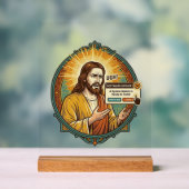 Jesus Ergerlijke Software Update Pop-up Kantoor Hu Acryl Bord (Neutraal)