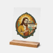 Jesus Ergerlijke Software Update Pop-up Kantoor Hu Acryl Bord (Hoek)