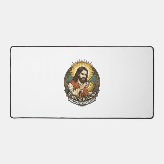 Jesus Ergert Afpellende Sticker Papier Resten Wink Bureaumat (Voorkant)