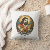 Jesus Ergert Afpellende Sticker Papierresten Winke Kussen (Deken)