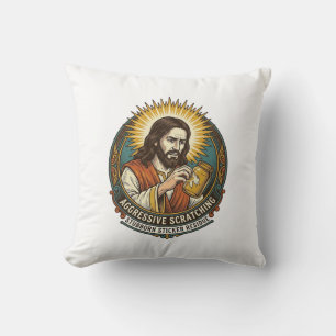 Jesus Ergert Afpellende Sticker Papierresten Winke Kussen