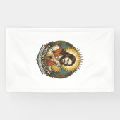 Jesus Ergert Afpellende Sticker Papierresten Winke Spandoek (Horizontaal)