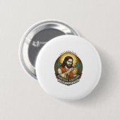 Jesus Ergert Stickerrestpapier Winkel Ronde Button 5,7 Cm (Voorkant /achterkant)