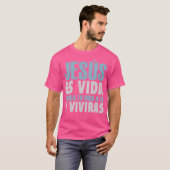 Jesus Es Vida Spaans Spaans Christelijk T-shirt (Voorkant volledig)