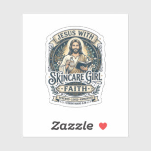 Jesus Estheetica Huidverzorging Vintage T-shirt Ch Sticker