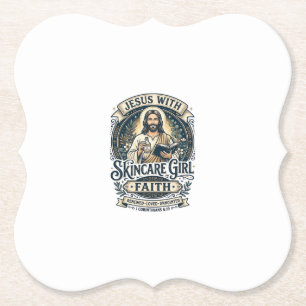 Jesus Estheticus Huidverzorging Vintage T-shirt Ch Kartonnen Onderzetters