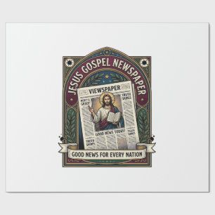 Jesus Evangelie Krant Jezus Krant Christelijk G Cadeaupapier