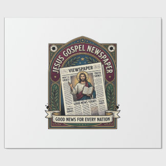Jesus Evangelie Krant Jezus Krant Christelijk G Cadeaupapier