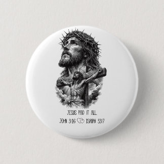 Jesus Evangelie Ronde Button 5,7 Cm