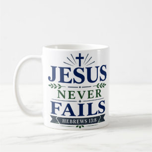 Jesus Faalt Nooit Schriftelijke Hoop Citaat Koffiemok