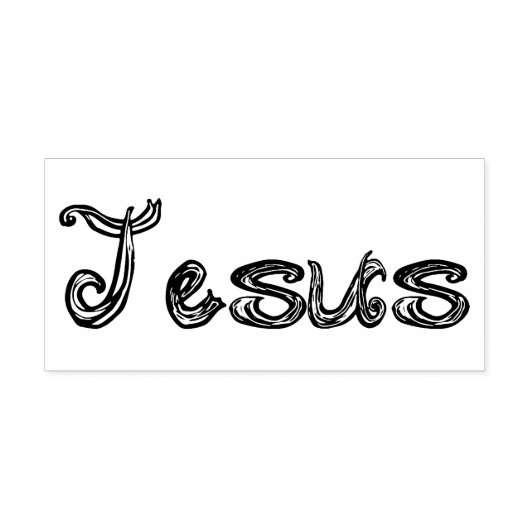 Jesus Fabric Font Letters Rubberstempel (Afrduk)
