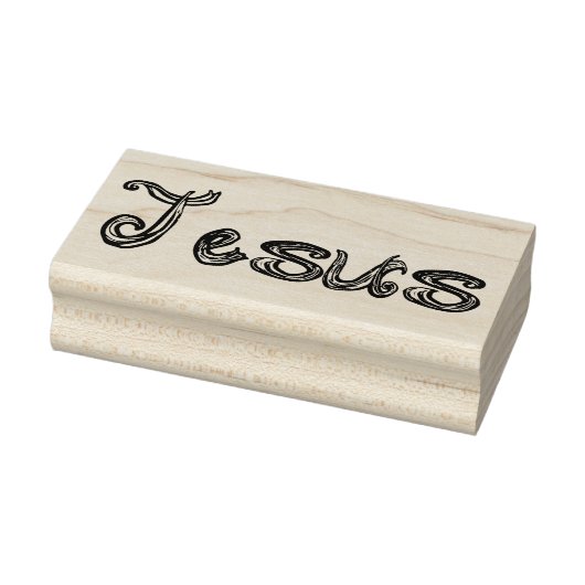Jesus Fabric Font Letters Rubberstempel (Stempel)
