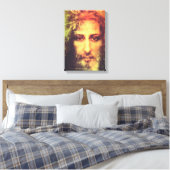 Jesus Face Canvas (Insitu (Slaapkamer))