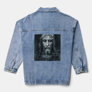 Jesus Face Denim Jas Jacket