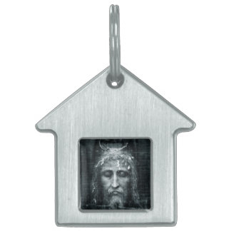 Jesus Face  Huisdieren Naamplaatje