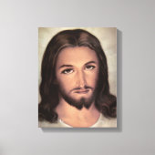 Jesus Face Portret Canvas Afdruk (Voorkant)