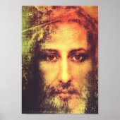 Jesus Face Portret Poster (Voorkant)