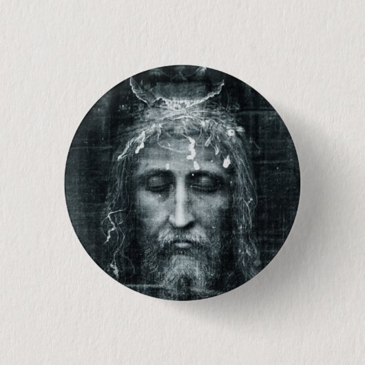 Jesus Face  Ronde Button 3,2 Cm (Voorkant)