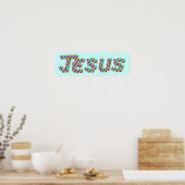 JESUS - Faces Poster (Keuken)