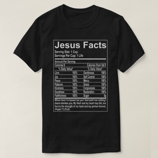 Jesus Facts Religieuze Studies katholicisme T-shirt (Design voorkant)