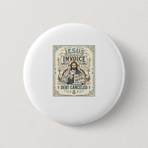Jesus Factuur Schuld Geannuleerd Jesus Factuur Sch Ronde Button 5,7 Cm