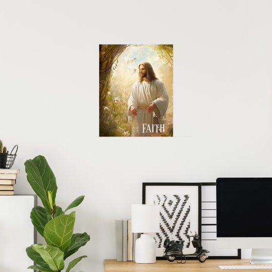 Jesus Faith Poster (Thuiskantoor)